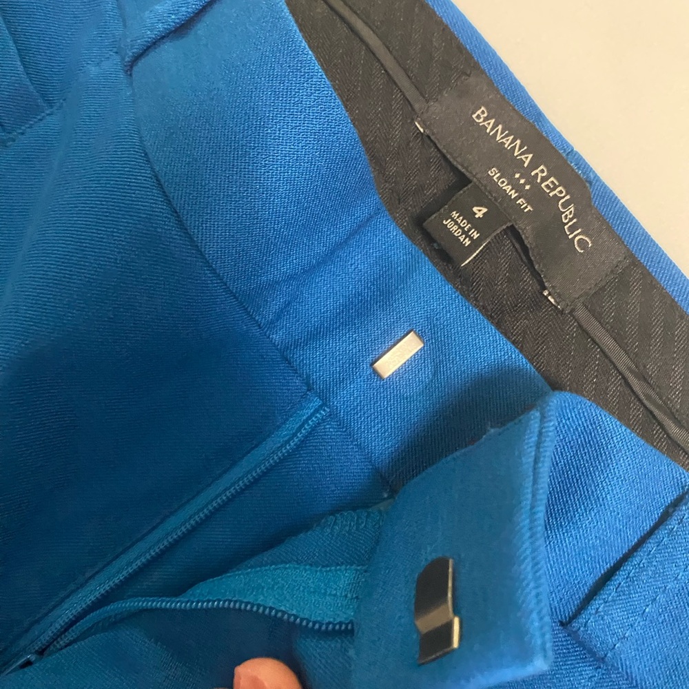 Banana Republic Blue Sloan-Fit Pants